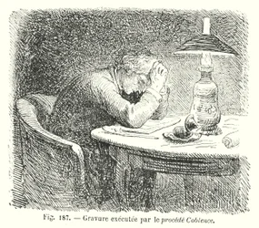 Gravure executee par le procede Coblence (incisione)