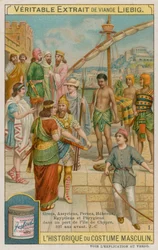 Greci, Assiri, Persiani, Ebrei, Egiziani e Frigi in un porto a Cipro nel 327 a.C.