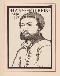 Hans Holbein il Giovane, artista tedesco (litografia)