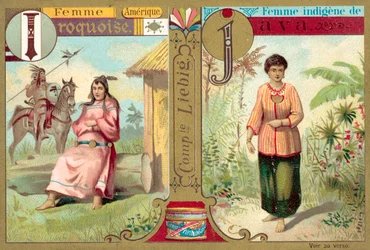 Donne irochesi e giavanesi