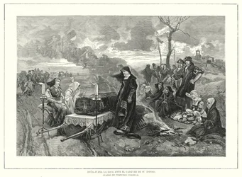 Giovanna di Castiglia davanti alla bara del marito, Filippo il Bello, duca di Borgogna