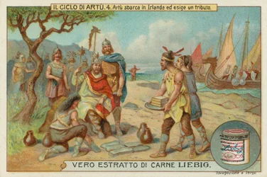 Re Artù riceve tributo in Irlanda