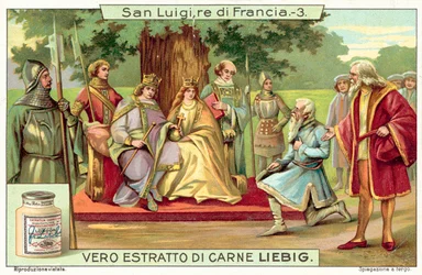 Luigi IX di Francia che amministra la giustizia sotto la quercia a Vincennes