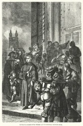 Le novantacinque tesi di Lutero alla porta della chiesa di Wittenberg