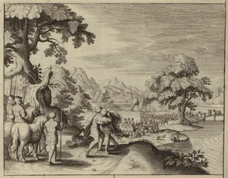 Riconciliazione di Giacobbe ed Esaù (incisione)