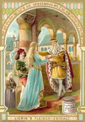 Scena dalla fiaba dei Fratelli Grimm La guardiana delle oche