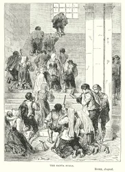 La Scala Santa, Roma, agosto
