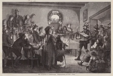 Festa di nozze nel Salzkammergut, Austria