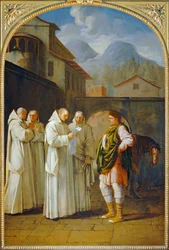 Saint Bruno recoit un messager du pape - San Bruno riceve un messaggero del papa. 1645-1648 ...