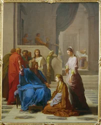 Gesù in casa di Marta e Maria (dipinto su tela)