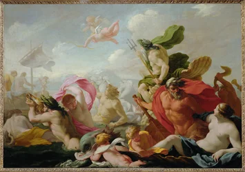 Gli dei del mare onorano Amor, dio dell