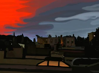 Tempesta in arrivo, Brooklyn (arte digitale)