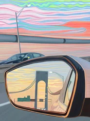 Attraversamento del ponte di Verrazano (arte digitale)