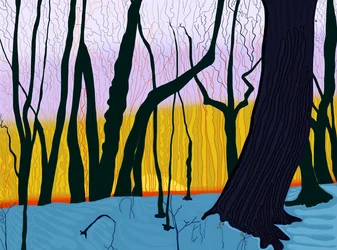 Ora legale, mattina, Prospect Park (arte digitale)