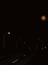 Guidare la strada di notte #2 Brooklyn (arte digitale)