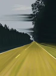 Guida a Columbia, Carolina del Sud, 2025 (arte digitale)