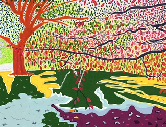 Inizio autunno, parco Prospekt (arte digitale)