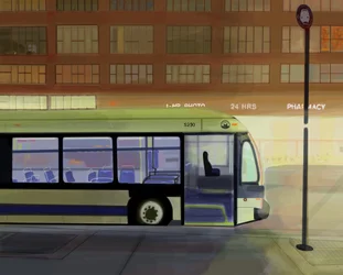 Prima luce, Union Square, Brooklyn (arte digitale)