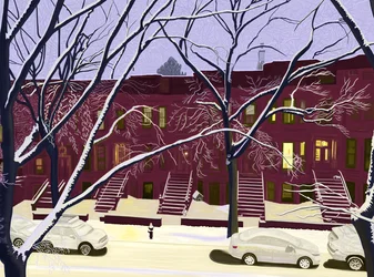 Prima neve, prima luce, 2025 (arte digitale)