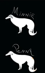 Minnie e Penny, 2025 (arte digitale)