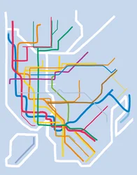 Metropolitana di New York, 2025 (arte digitale)