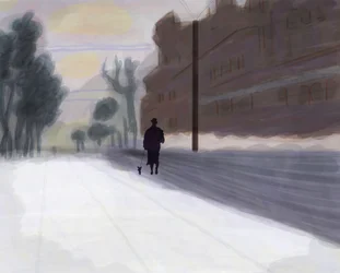 Prospect Park, Ovest dopo la neve (arte digitale)