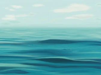Mare, cielo e foschia. (arte digitale)