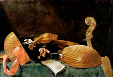 Natura morta con strumenti musicali