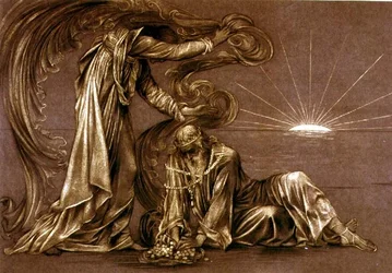 Studio finito per Earthbound, c.1897 (gesso)