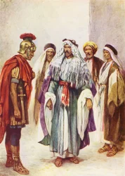 Gesù e il centurione (litografia a colori)