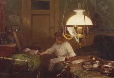 Interno con madre e bambino