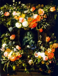 Madonna circondata da fiori, 1662