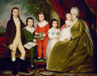 Signora Noah Smith e famiglia, c. 1830