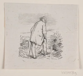 Illustrazione per "De sidste timer", poesia di H. J. Greensteen