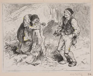 Illustrazione per "Gjæte Kongens Harer"