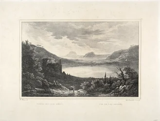 Veduta del lago Averno