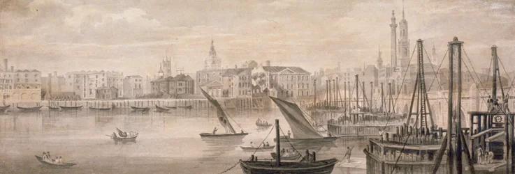 Vecchio ponte di Londra, 1826