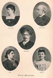Grandi musicisti - Tavola X., c1880, 1895
