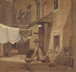 Il cortile posteriore del Palazzo di Charlottenborg