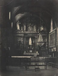 Interno della chiesa, c. 1855