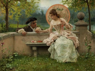 Una conversazione amorosa nel parco