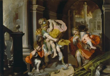 Enea e Anchise in fuga da Troia, c.1587