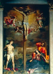 Crocifissione con la Vergine e i Santi