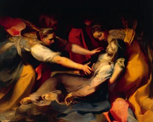Svenimento della Vergine, dettaglio dalla 