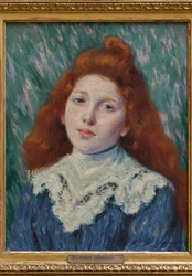 Ragazza con colletto bianco