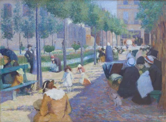 Veduta di Piazza Anversa a Parigi