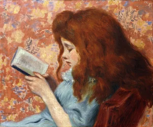 Giovane ragazza che legge