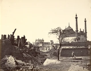 Batteria vicino al Begum Kotie. Secondo Attacco di Sir Colin Campbell nel marzo 1858