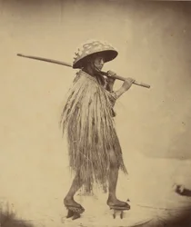 Giapponese in impermeabile, c.1865