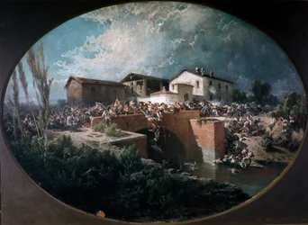 Battaglia di Palestro: gli austriaci si precipitano nel fossato di Sartirana